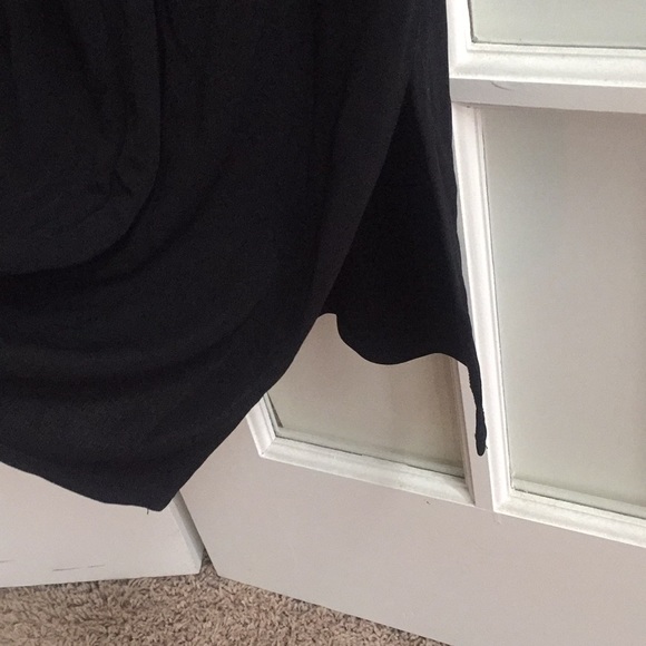 Long 3/4 sleeve black Max Studio dress - Sz L - Picture 3 of 4